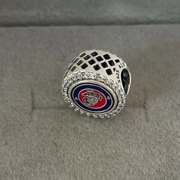 Pandora USMC Marine Corps Exclusive Pandora Dangle Bead Charm - Picture 2 of 4